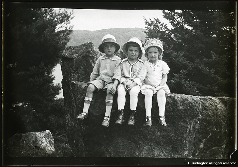 Three Children on a Rock