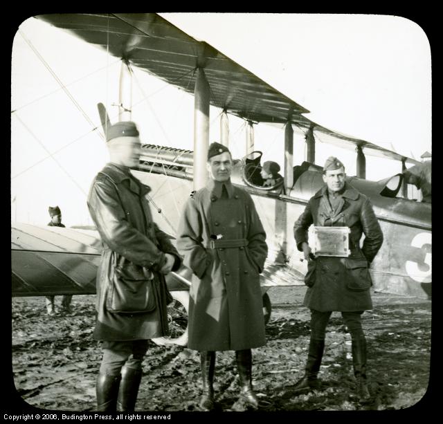 Three Airmen Front of Plane